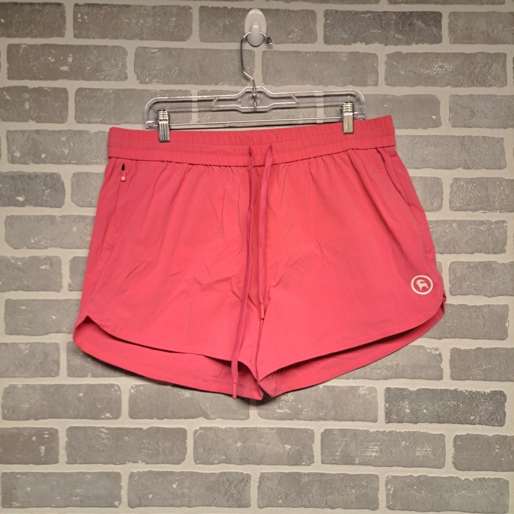 Backcountry Womens Coral Athletic Running Shorts‎ Drawstring Pockets Size XL